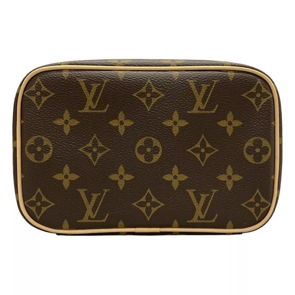 100% Auth LOUIS VUITTON Nice Mini Monogram Vanity Bag Monogram Canvas 1148-10824 - Picture 5 of 14